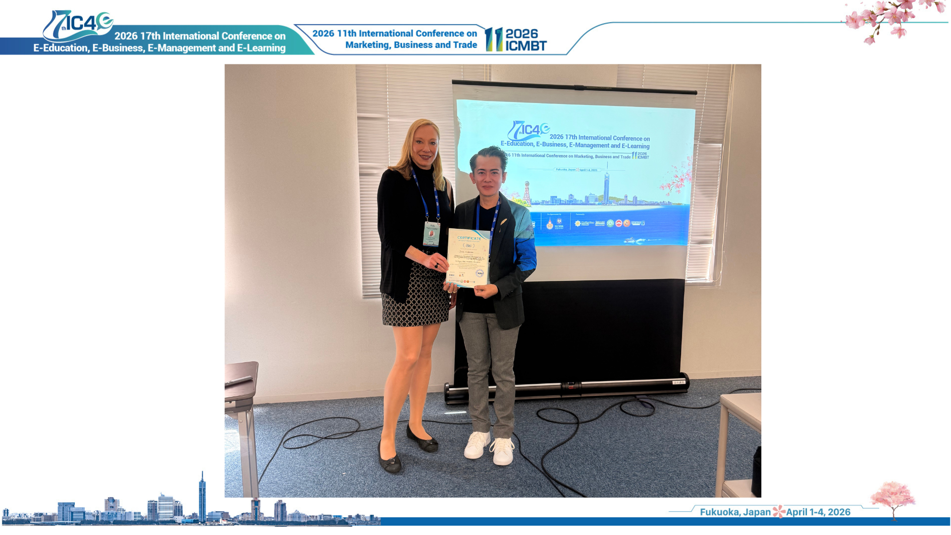 Best Presentation Award Winner - Special Session 4